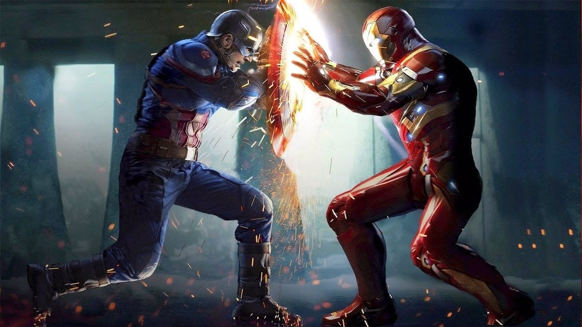 Captain America vs Iron Man: Clash of Ideals and Powers Blokees