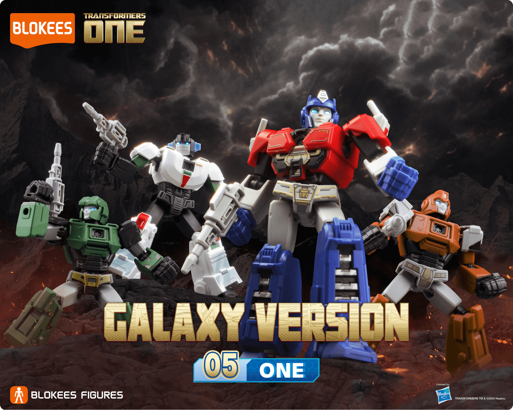 Collect all figures to recreate epic scenes from the Transformers universe.