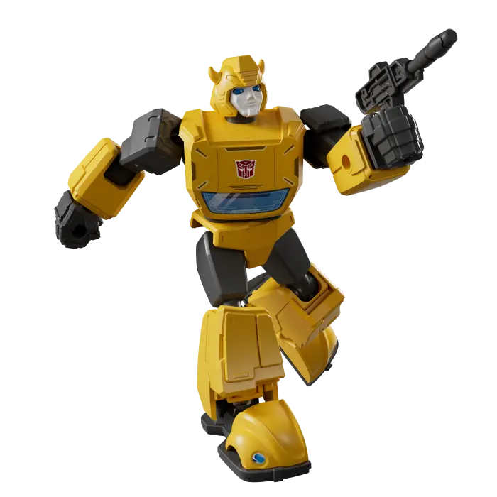Bumblebee action figure ready for dynamic poses with 20+ points of articulation.