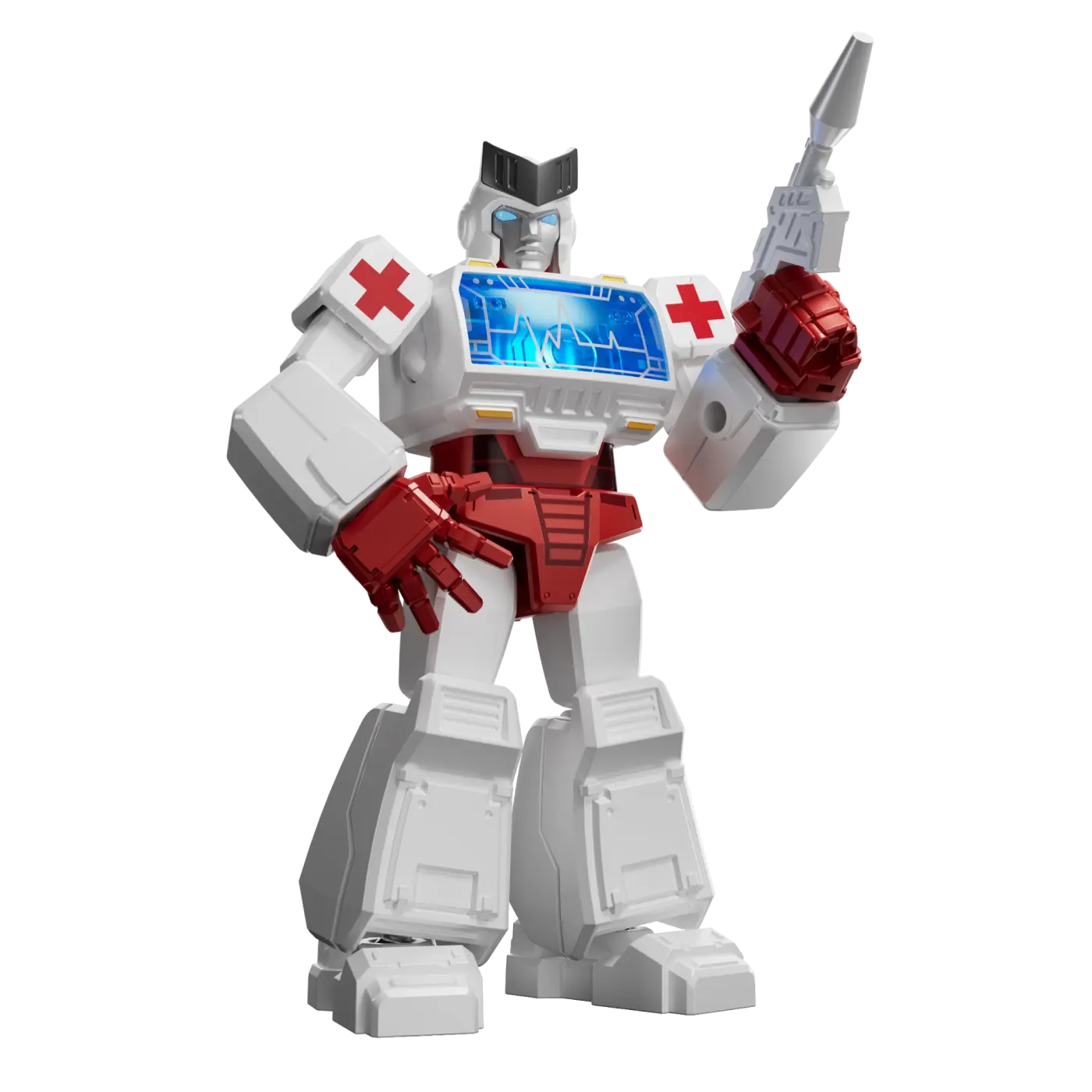 Close-up of Ratchet showcasing intricate details and articulation.