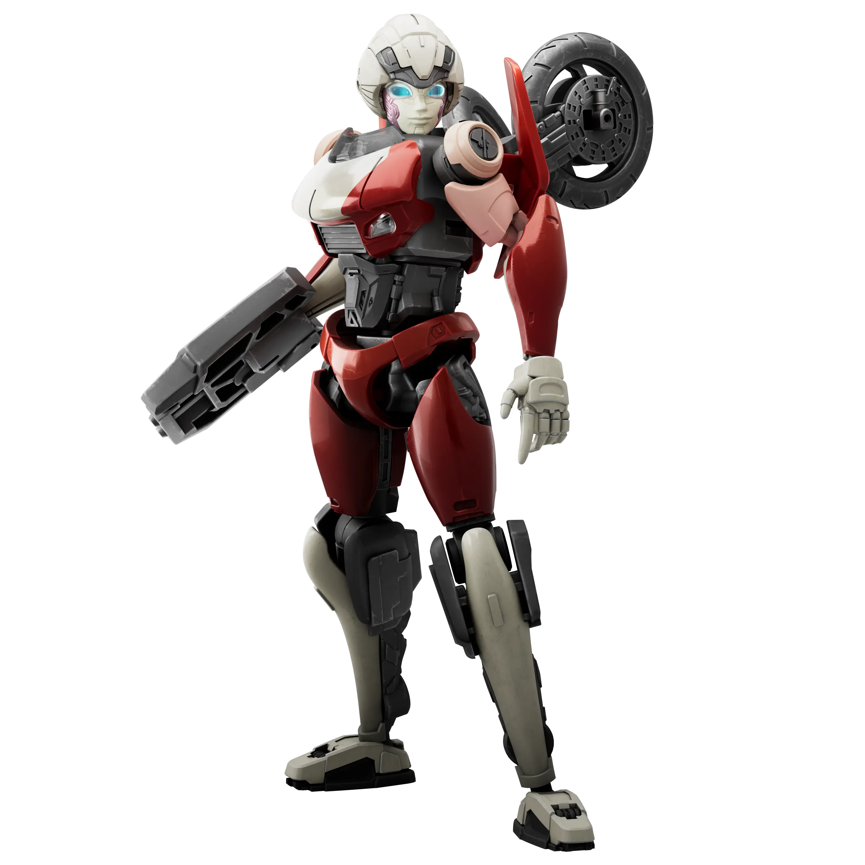 Arcee action figure with 20 movable joints for dynamic poses. transformers arcee toy. Arcee jumped at the chance to get back on Earth