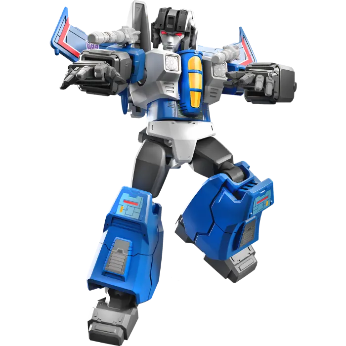 Thundercracker collectible figure from Blokees Transformers Galaxy Version, detailed and dynamic.