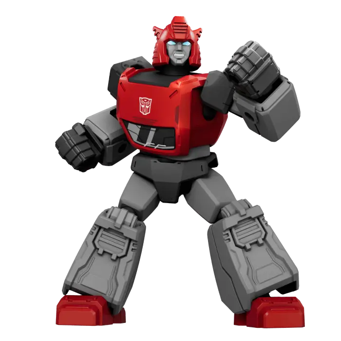 Cliff Jumper figure from Transformers Galaxy Version 02, showcasing its iconic design and colors.