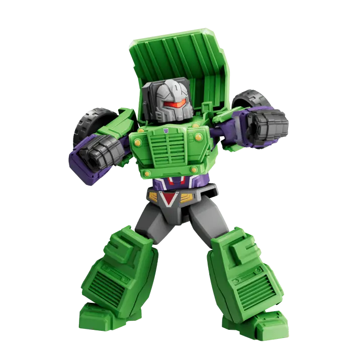 Long Haul figure showcasing vibrant colors and unique design in Transformers Galaxy Version 02.