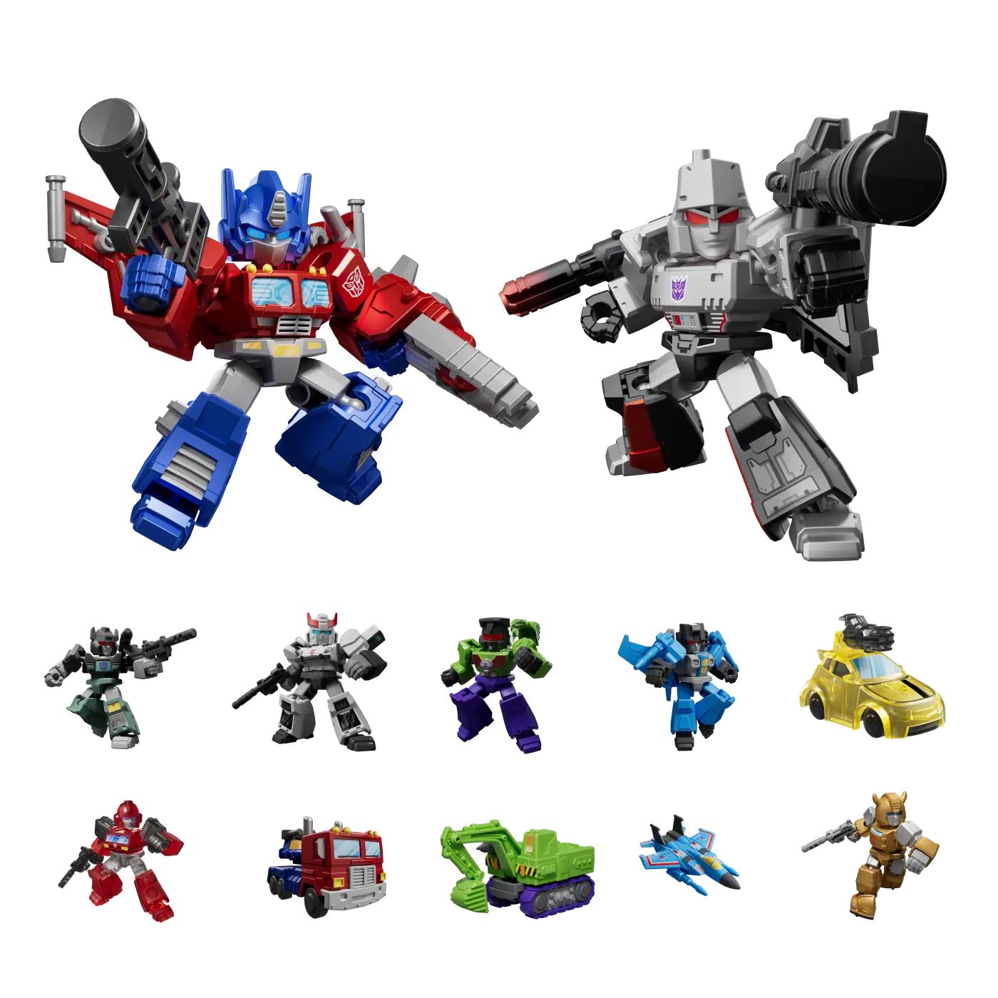 Blokees Transformers Defender Version 01 Shattered Alliance – Special Galaxy Optimus Prime and Megatron figures