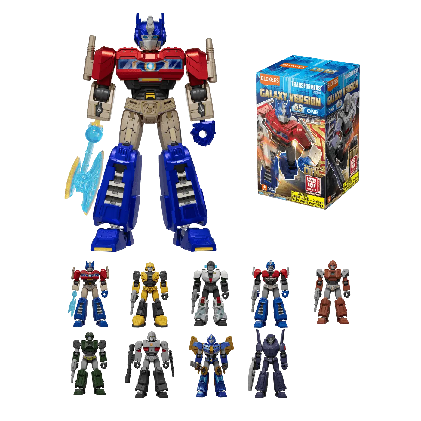 Transformers Galaxy Version 05 ONE figures showcase iconic characters from the "Transformers: One" movie