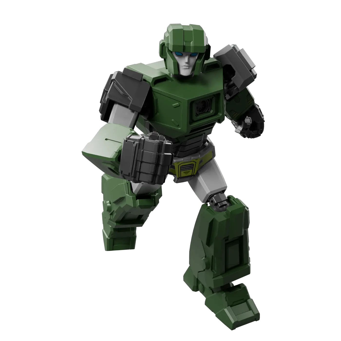 Galaxy Version Hound figure displayed with interchangeable accessories for customization