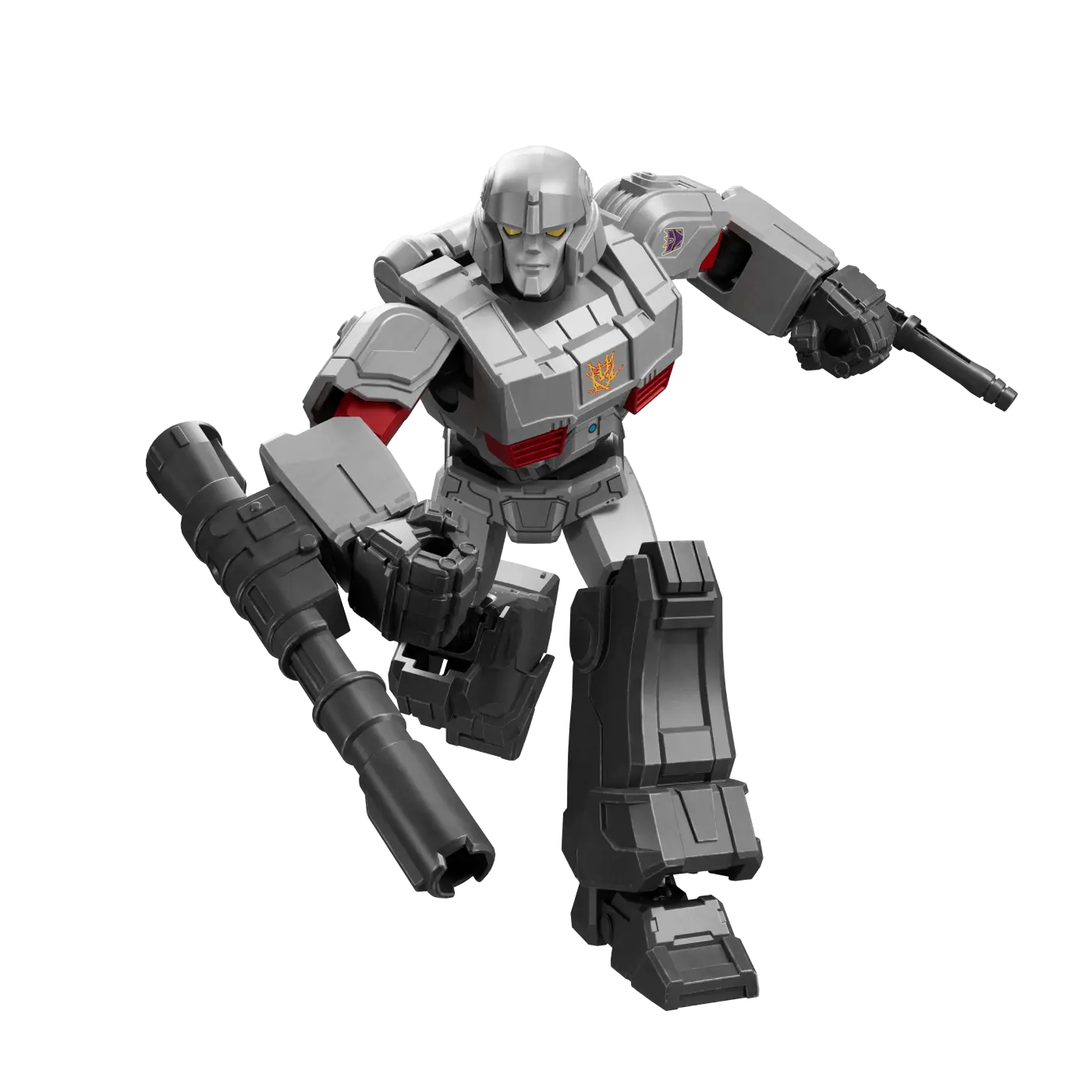 Galaxy Version D-16 COGGED (Megatron) figure highlighted with menacing details and poseability.