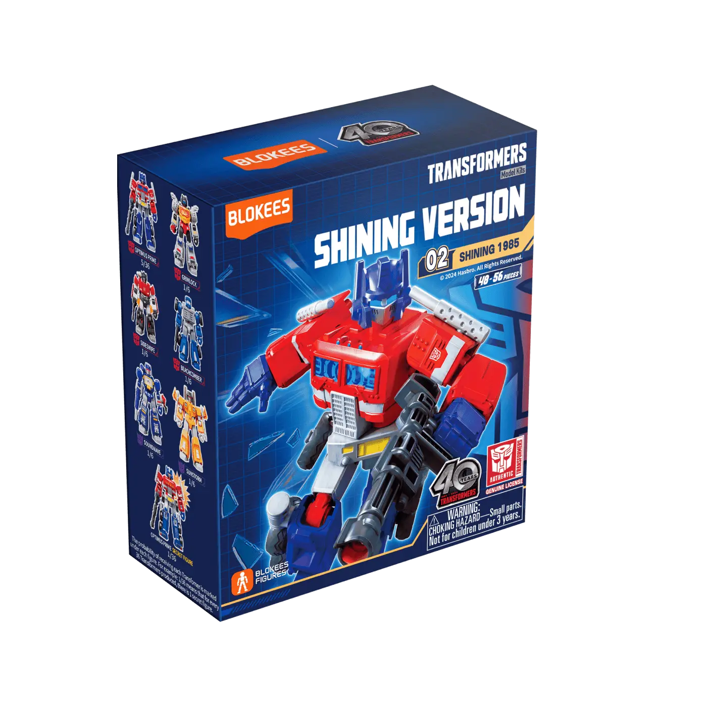 Blokees Transformers Galaxy Version Optimus Prime - collectible figure in classic red and blue colors