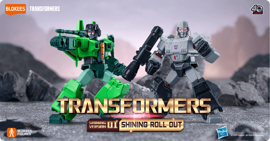 Visual representation of iconic Transformers moments in Shining Roll Out theme.