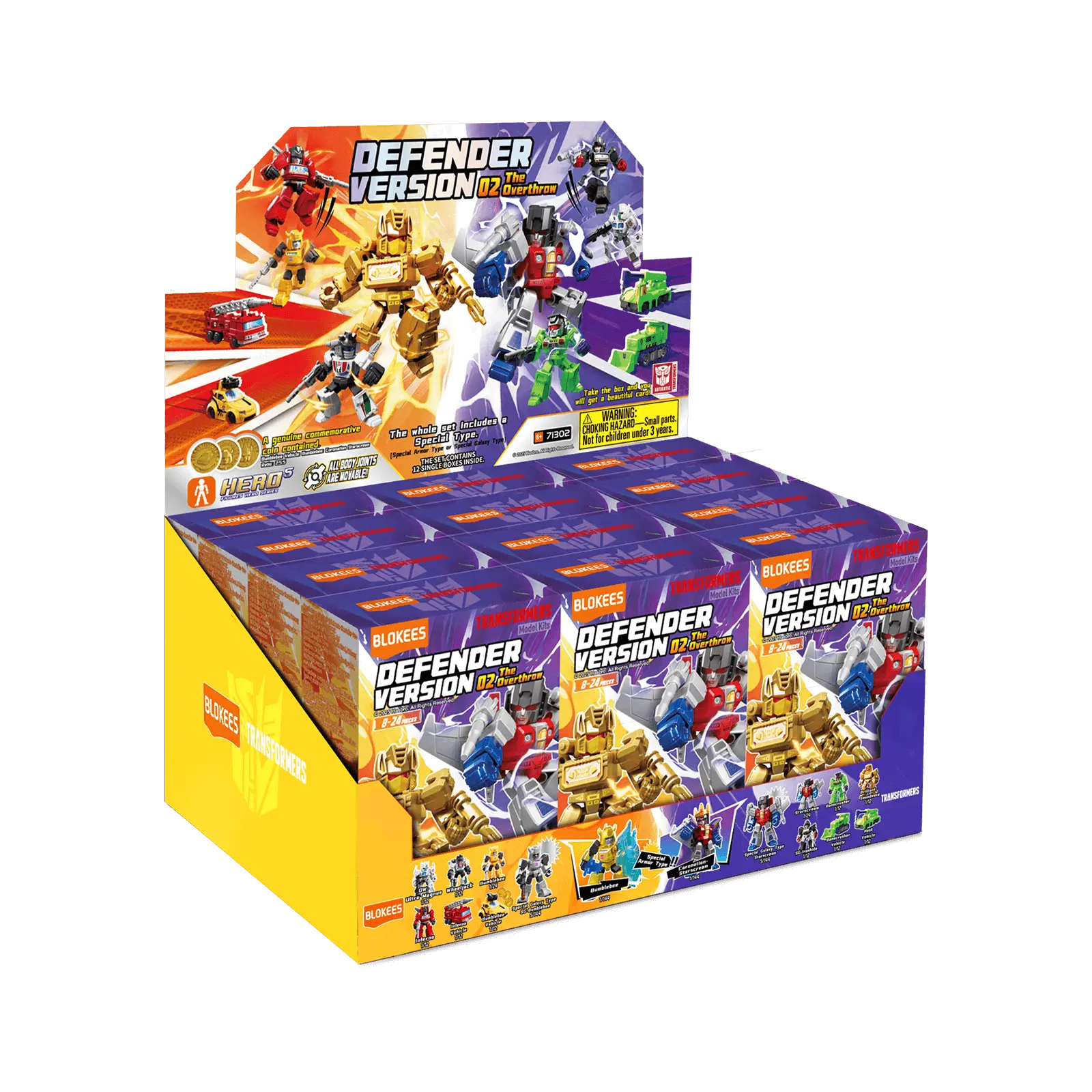 Blokees Figures | Transformers Defender Version 02 The Overthrow Blokees