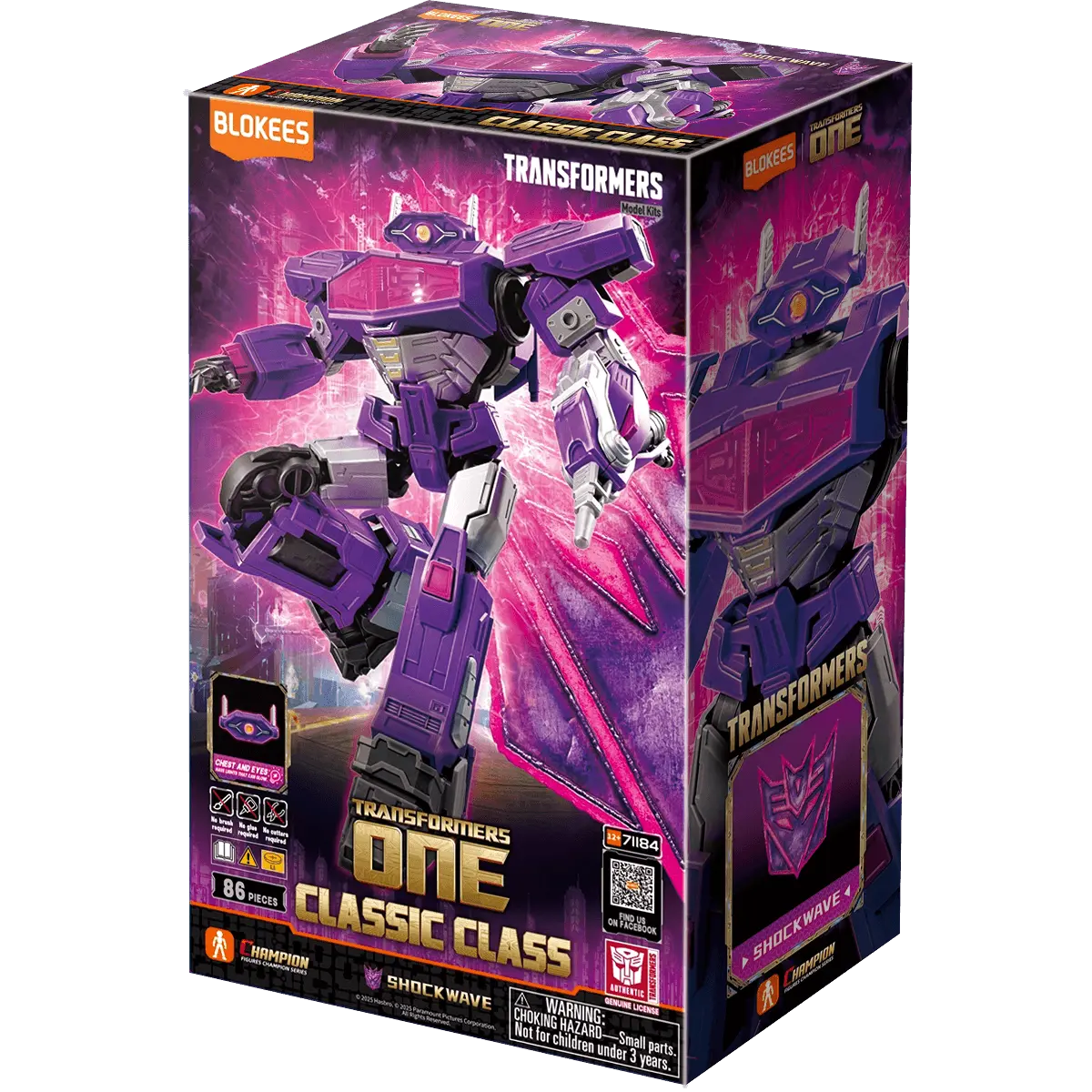 Transformers Classic Class 18 Transformers One Shockwave Blokees