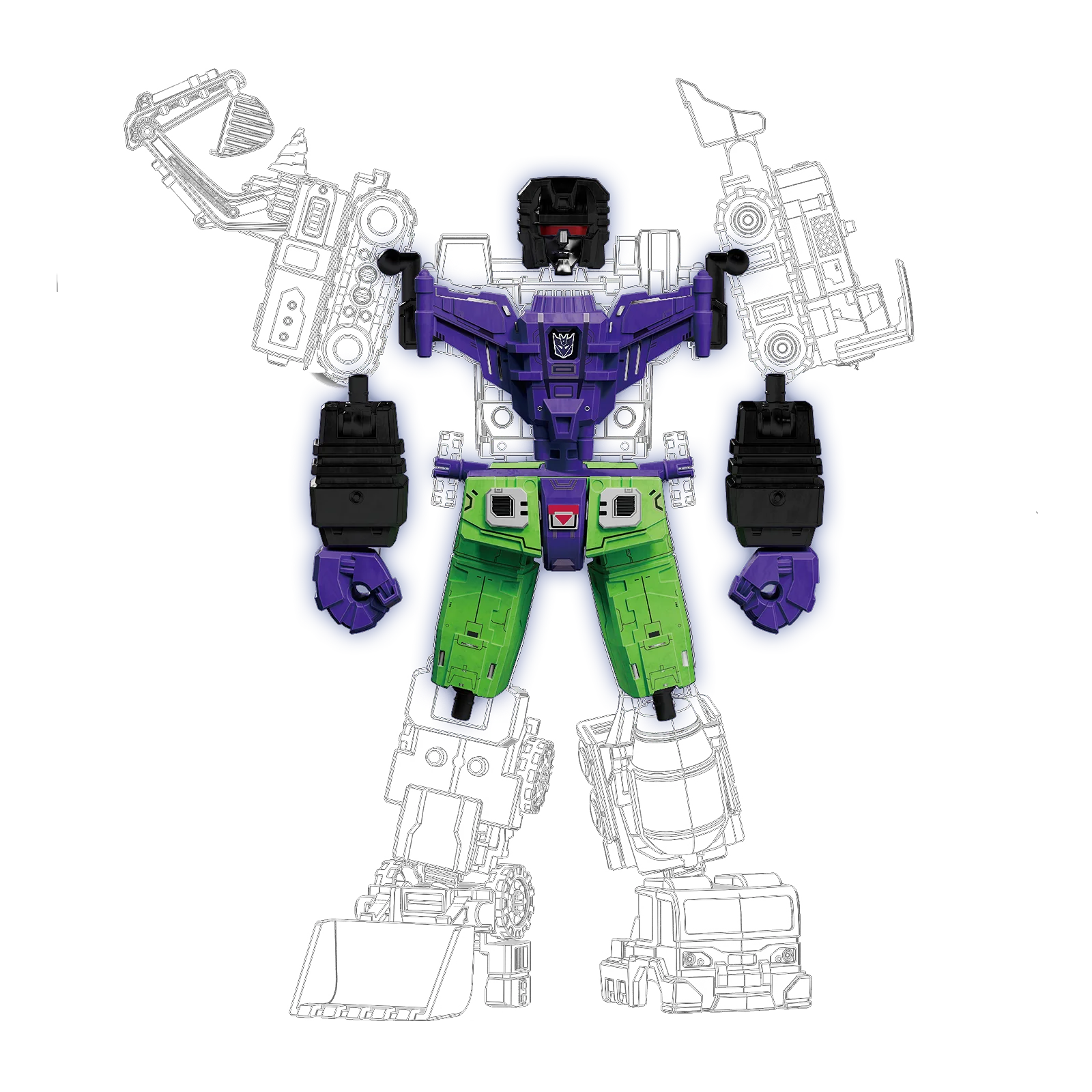 Transformers Defender Version Devastator Kits Combining Accessory (Pre-Order)