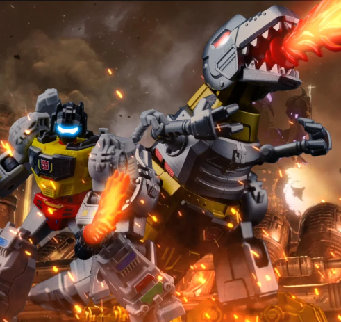 Blokees Transformers Galaxy SOS CR Grimlock Fire