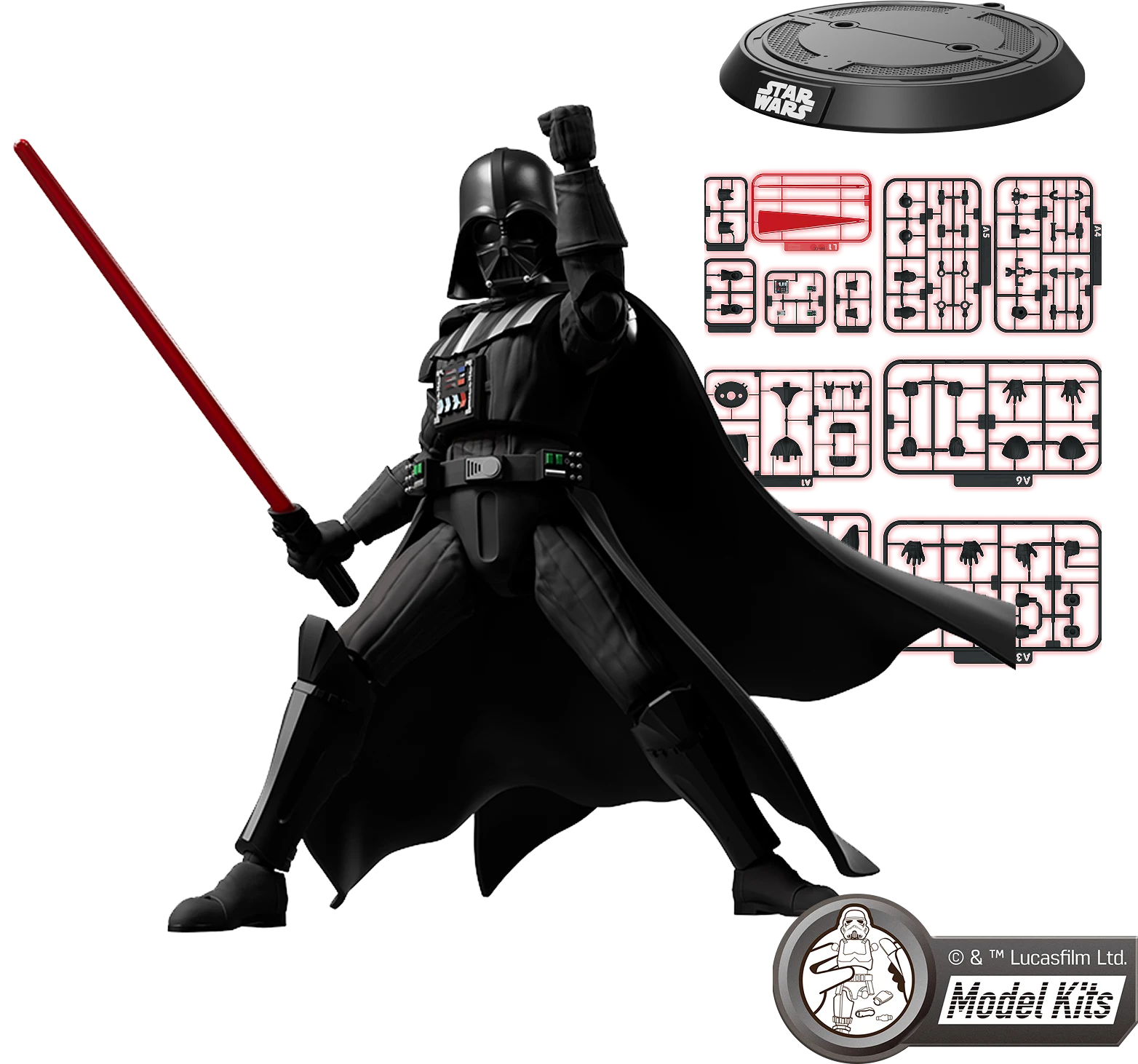 Star Wars: The Empire Strikes Back™ Champion Class 01 Darth Vader Model Kits | Blokees