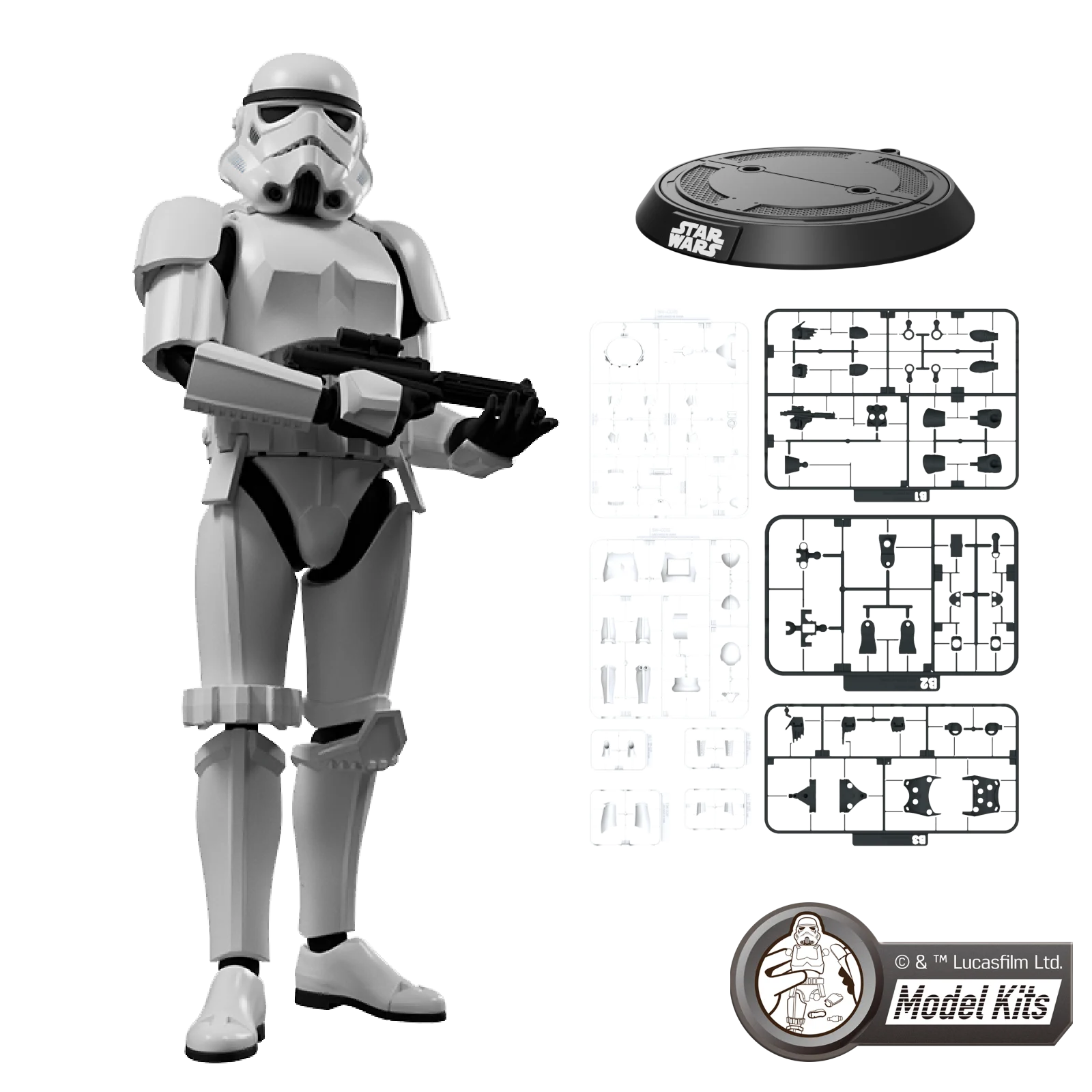 Star Wars: The Empire Strikes Back™ Champion Class 02 Stormtrooper Model Kits | Blokees
