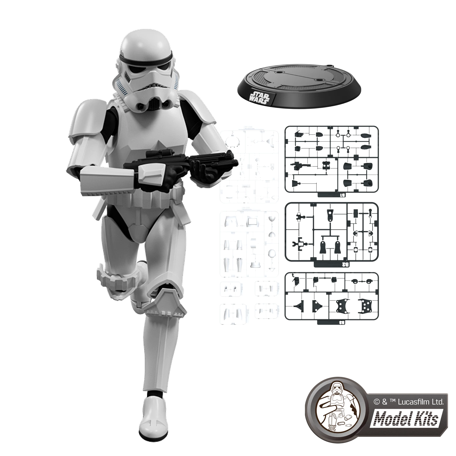 Présentation de la construction du kit articulé Blokees Stormtrooper