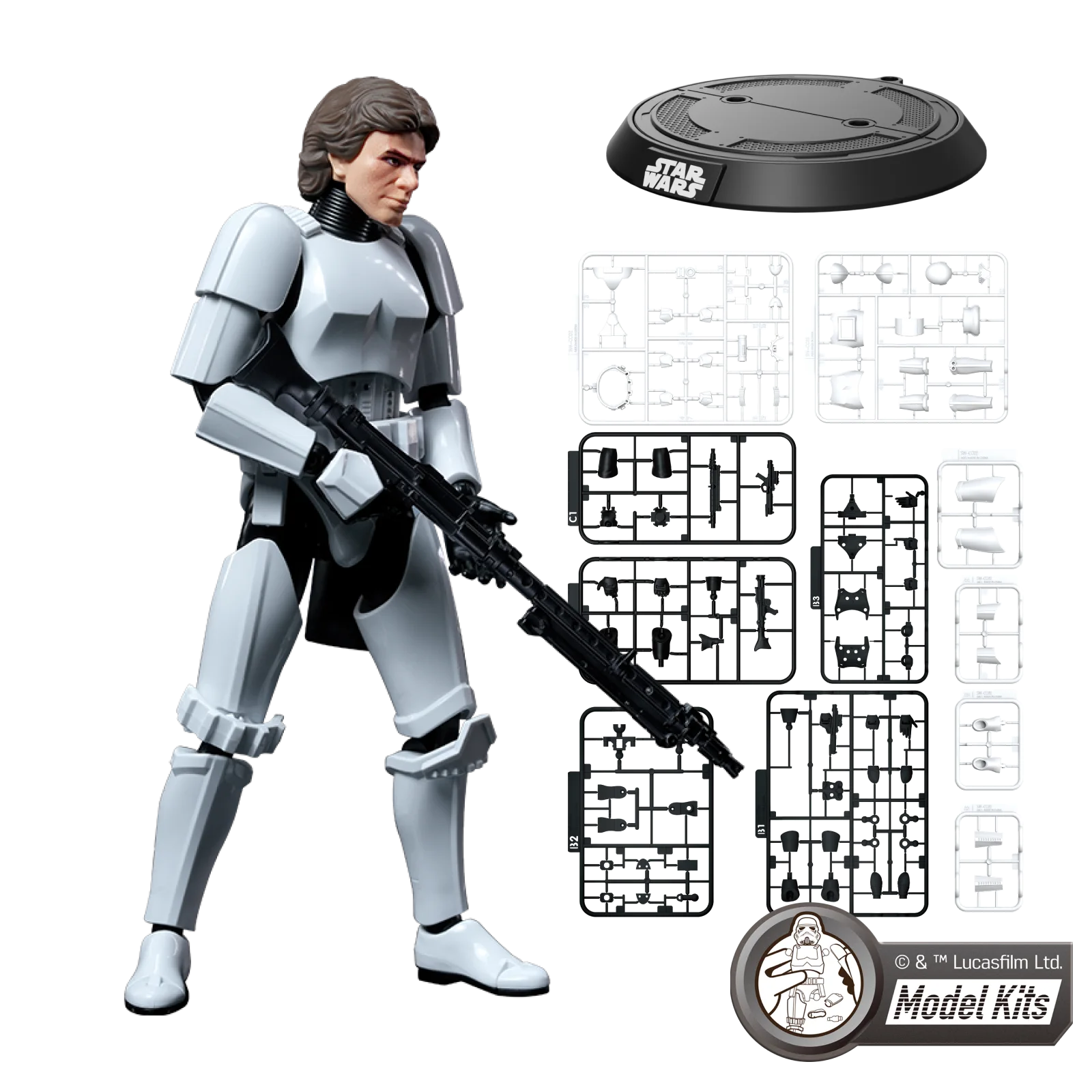 Star Wars: A New Hope™ Champion Class 03 HAN SOLO Stormtrooper Disguise Version Model Kits | Blokees
