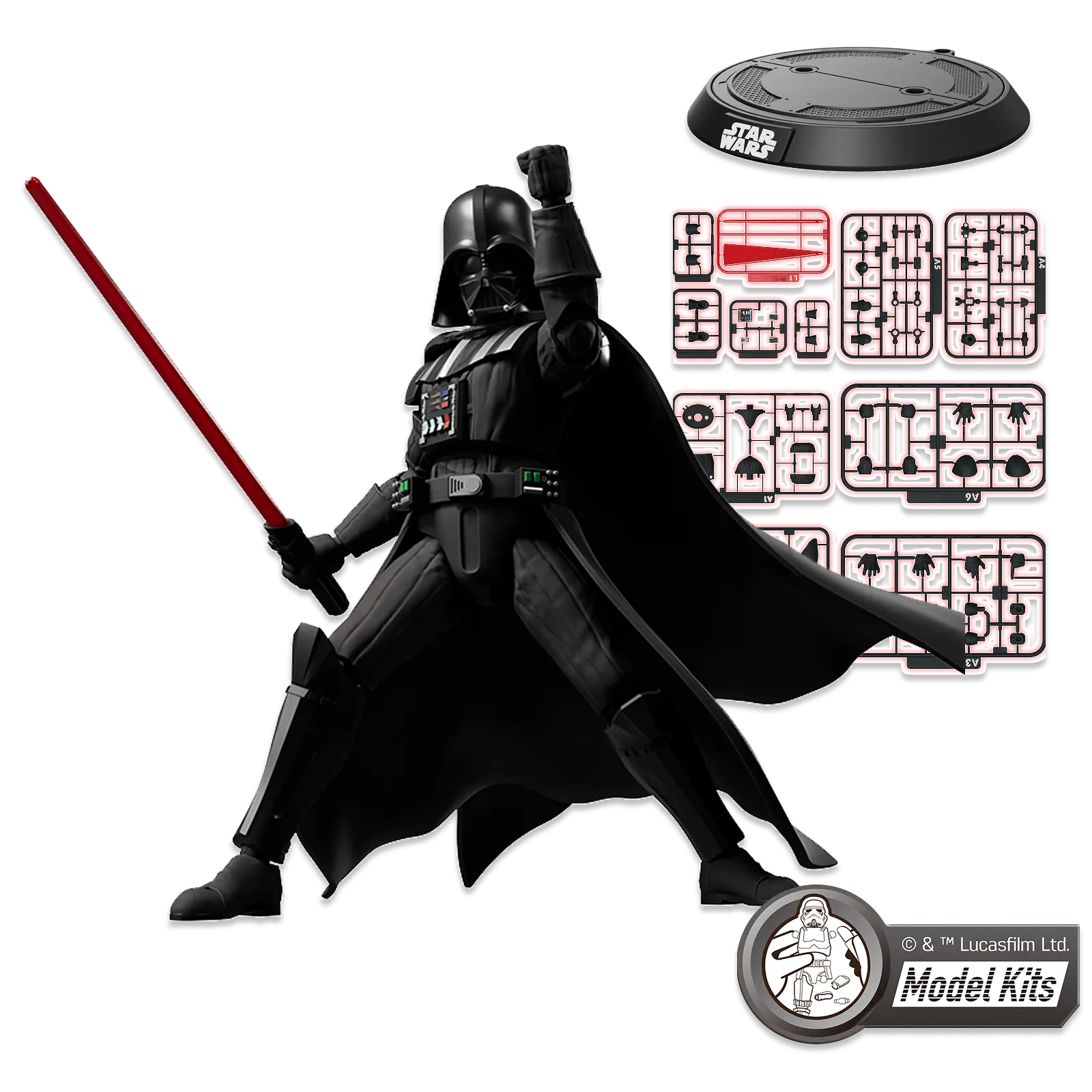 Star Wars: The Empire Strikes Back™ Champion Class 01 Darth Vader Model Kits | Blokees Blokees