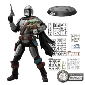 Star Wars: The Mandalorian & Grogu™ Champion Class 05 Din Djarin™ & Grogu™ Model Kits | Blokees