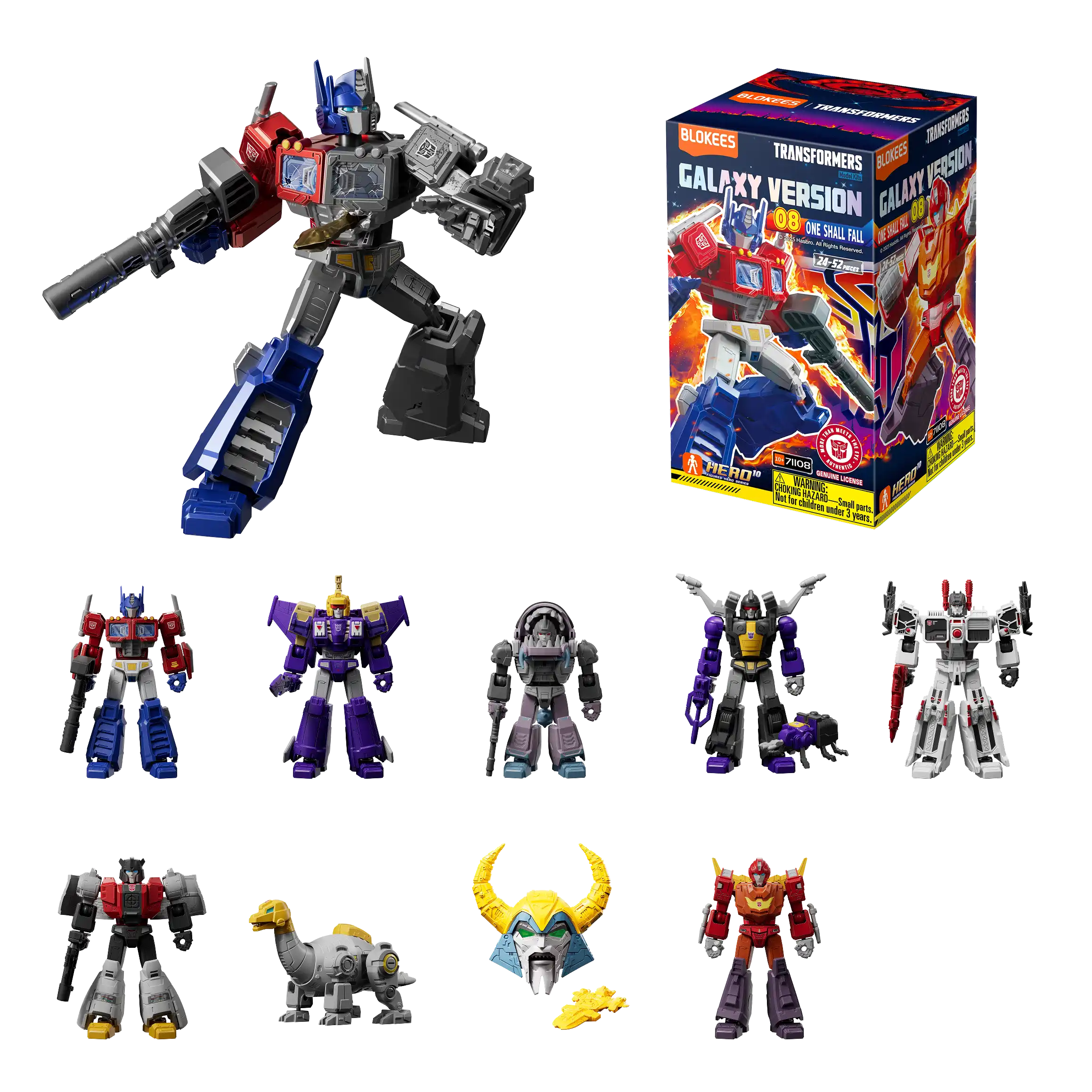 Blokees Figures | Transformers Galaxy Version 08 One Shall Fall Blokees