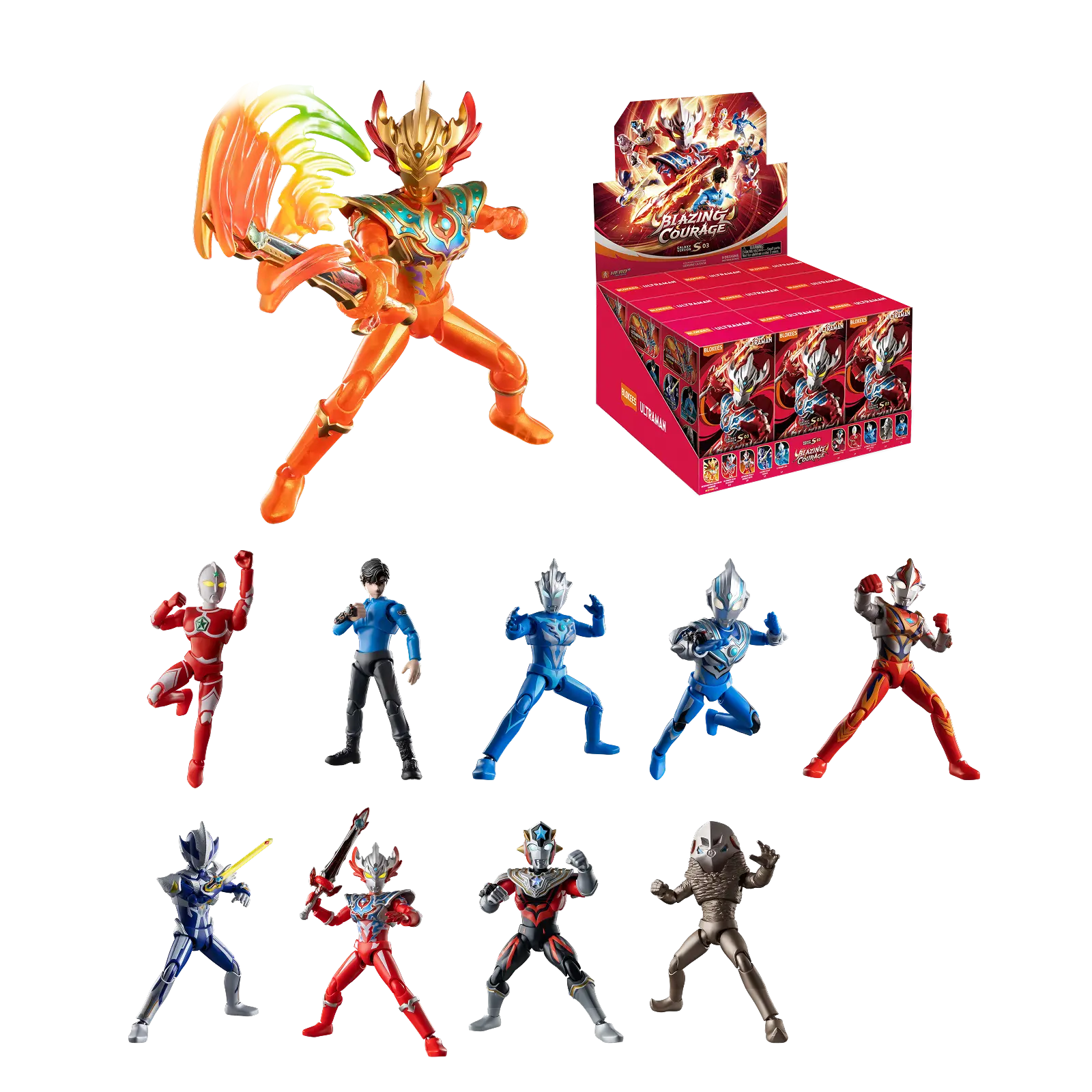 Blokees Ultraman Galaxy Version S 03 Blazing Courage