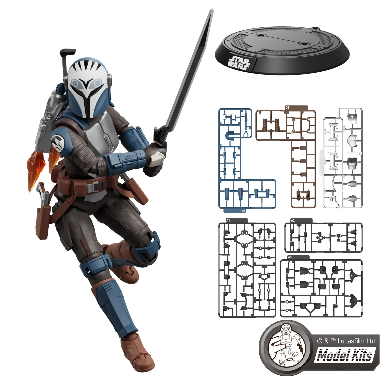 Star Wars: The Mandalorian™ Champion Class 06 Bo-Katan Kryze™ Model Kits | Blokees